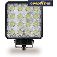 Goodyear quadratische Arbeitsleuchte 16 LED 3500 lm, 10-48v 48w