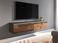 Mobistoxx TV-meubel DUBAI 2 klapdeuren 140 cm matera/old wood met verlichting