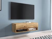 Mobistoxx TV-meubel ACAPULCO 1 klapdeur 100 cm wotan eik met led