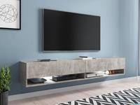 Mobistoxx TV-meubel ACAPULCO 2 klapdeuren 180 cm beton met led