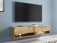 Mobistoxx TV-meubel ACAPULCO 2 klapdeuren 140 cm wotan eik zonder led