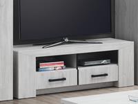 Mobistoxx TV-meubel ELVITA 2 vakken en 2 lades gebleekte eik