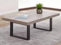 Mobistoxx Salontafel LIEZE 130 cm dark forest met U-poten