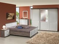 Mobistoxx Complete slaapkamer IVANA IV 140x200 cm truffel/porselein