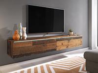 Mobistoxx TV-meubel DUBAI 2 klapdeuren 180 cm old wood met verlichting