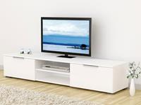Mobistoxx Tv-meubel MATRIX 2 lades glanzend wit