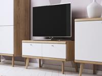 Mobistoxx TV-meubel PROMI 2 deuren eik riviera/wit