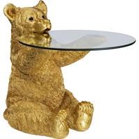 Kare Design Bijzettafel Animal Bear Gold