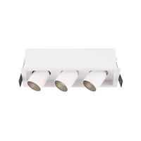 Nova Luce Desert - spot 3L - 15,7 x 6,2 x 6,6 cm - 3 x 3W LED incl - wit