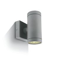 ONE Light GU10 Outdoor Cylinders - buiten wandverlichting - Ø 6,5 x 14,2 cm - IP54 - grijs