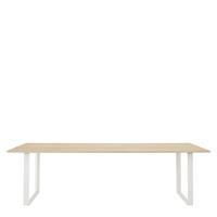 Muuto 70/70 Eettafel Massief Eiken - Wit/255x108