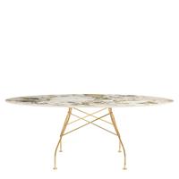 Kartell Glossy Eettafel Marmer Ovaal - Goud / Symphonie