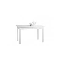 Merkloos Coburg uitschuifbare tafel - Wit decor - 40 cm verlenging 120/160 x H76,5 x D70 cm