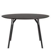 WOUD Tree Eettafel Rond - Zwart Ø120x74