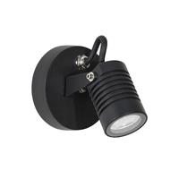 Nova Luce Fend - buiten wandverlichting - 7 x 5 x 12 cm - 5W LED incl. - IP65 - zwart