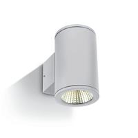 ONE Light Outdoor Wall Cylinders Up & Down Beam - buiten wandverlichting - 8 x 10,6 x 13,8 cm - 2 x 6W LED incl. - IP54 - wit