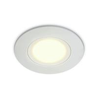 ONE Light Bathroom Range - inbouwspot - Ø 85 mm, Ø 68 mm inbouwmaat - 6W LED incl. - IP65 - wit - witte lichtkleur