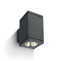 ONE Light Outdoor Wall Cylinders Up & Down Beam - buiten wandverlichting - 8 x 11,4 x 14,4 cm - 2 x 6W LED incl. - IP54 - antraciet