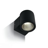 ONE Light Outdoor Wall Cylinders - buiten wandverlichting - 8 x 10,6 x 9 cm - 6W LED incl. - IP54 - zwart