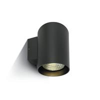 ONE Light Outdoor Wall Cylinders High Power - buiten wandverlichting - 14 x 18 x 18,5 cm - 20W dimbare LED incl. - IP65 - antraciet - warm witte lichtkleur