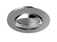 Nordlux Apollo - inbouwspot - 5,5W dimbare LED incl. - Ø 85 mm, Ø 72 mm inbouwmaat - IP23 - chroom