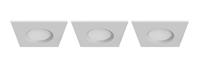 Nordlux Apollo - set van 3 - 5,5W LED incl. - 85 x 85 mm, Ø 72 mm inbouwmaat - IP65 - wit