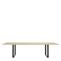 Muuto 70/70 Eettafel Massief Eiken - Zwart/295x108