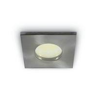 ONE Light Bathroom Range - inbouwspot - 85 x 85 mm, Ø 70 mm inbouwmaat - IP44 - geborsteld chroom