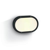 ONE Light Round E27 Outdoor - buiten plafond/wandverlichting - 27,3 x 8 x 18,1 cm - IP54 - zwart