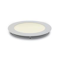 ONE Light Round Recessed Panel - Ø 17,3 x 2,2 cm - 12W LED incl. - IP40 - wit - warm witte lichtkleur