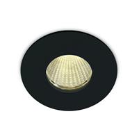 ONE Light COB Bathroom High Power - inbouwspot - Ø 83 mm, Ø 70 mm inbouwmaat - 12W LED incl. - IP64 - zwart