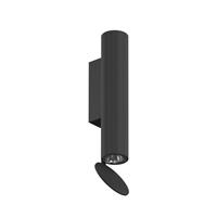 FLOS Flauta H225 Outdoor LED Wandlamp Riga - Zwart