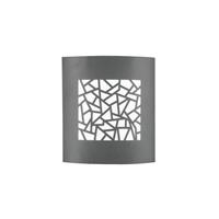 Nova Luce Zenith - buiten wandverlichting - 23 x 9,5 x 26,4 cm - IP44 - donkergrijs