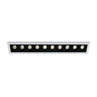 ONE Light Shop Square Boxes - inbouwspot - 281 x 45 mm, 272 x 36 mm inbouwmaat - 10 x 2W dimbare LED incl. - wit