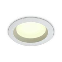 ONE Light Bathroom Downlights - inbouwspot - Ø 170 mm, Ø 140 mm inbouwmaat - 18W LED incl. - IP54 - wit - warm witte lichtkleur