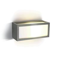 ONE Light Outdoor E27 Square - buiten wandverlichting - 25 x 10 x 11 cm - IP54 - grijs