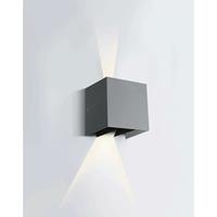 ONE Light Indoor/Outdoor Adjustable Beams - buiten wandverlichting - 14 x 10,5 x 14,5 cm - 2 x 3W LED incl. - IP54 - grijs