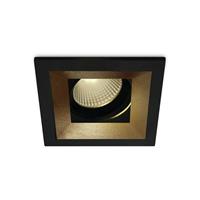 ONE Light Interchanging Rings - inbouwspot - 108 x 108 mm, 95 x 95 mm inbouwmaat -12W LED incl. - zwart