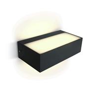 ONE Light Outdoor Wall Up & Down Lights - buiten wandverlichting - 20,7 x 11 x 6 cm - 2 x 4,5W LED incl. - IP54 - antraciet