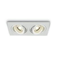 ONE Light Dual Ring GU10 Range - inbouwspot - 176 x 94 mm, 162 x 82 mm inbouwmaat - wit