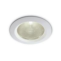 ONE Light COB Downlight Range Die Cast - inbouwspot - Ø 230 mm, Ø 210 mm inbouwmaat - 60W LED incl. - wit - warm witte lichtkleur