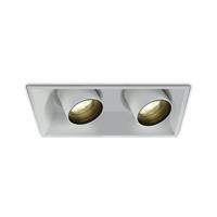 ONE Light Recessed COB Cylinders - inbouwspot - 172 x 91 mm, 165 x 85 mm inbouwmaat - 2 x 11W LED incl. - wit