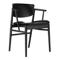 Fritz Hansen N01 Stoel - Zwart Gekleurd Eiken