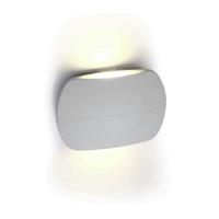 ONE Light Outdoor Slim Oval Range - buiten wandverlichting - 14 x 8,8 x 4,5 cm - 2 x 3W LED incl. - IP54 - wit