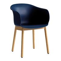 &Tradition Elefy Stoel Houten Onderstel - Midnight Blue / Eiken