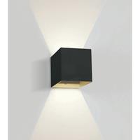 ONE Light Outdoor Wall Dark Lights - buiten wandverlichting - 11,1 x 9,5 x 11 cm - 2 x 3W LED incl. - IP54 - zwart