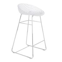 Kartell Smatrik Kruk Indoor - Kristal / Chrome