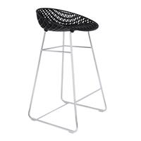 Kartell Smatrik Kruk Indoor - Zwart / Chrome