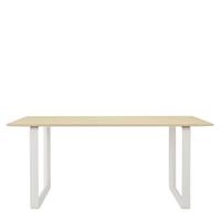 Muuto 70/70 Eettafel Massief Eiken - Wit/170x85