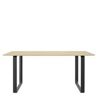 Muuto 70/70 Eettafel Massief Eiken - Zwart/170x85